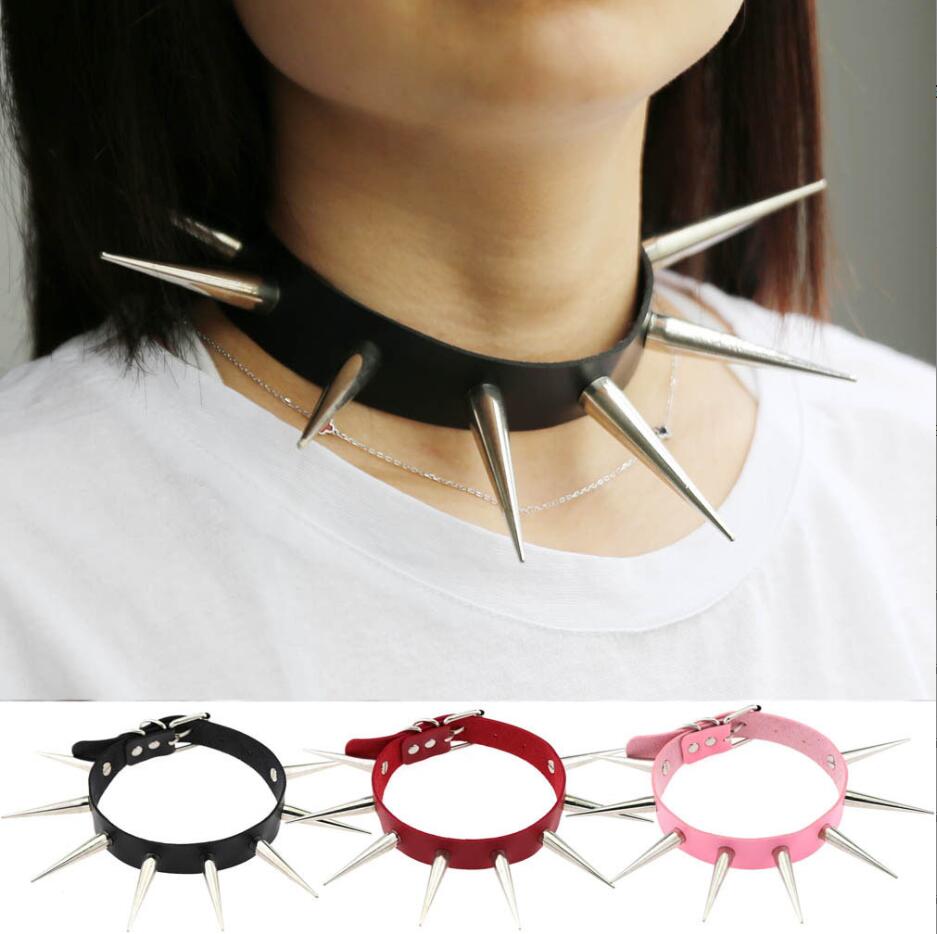 Goth Punk Spike Choker - Emo Spike Choker Punk Kraag Vrouwelijke