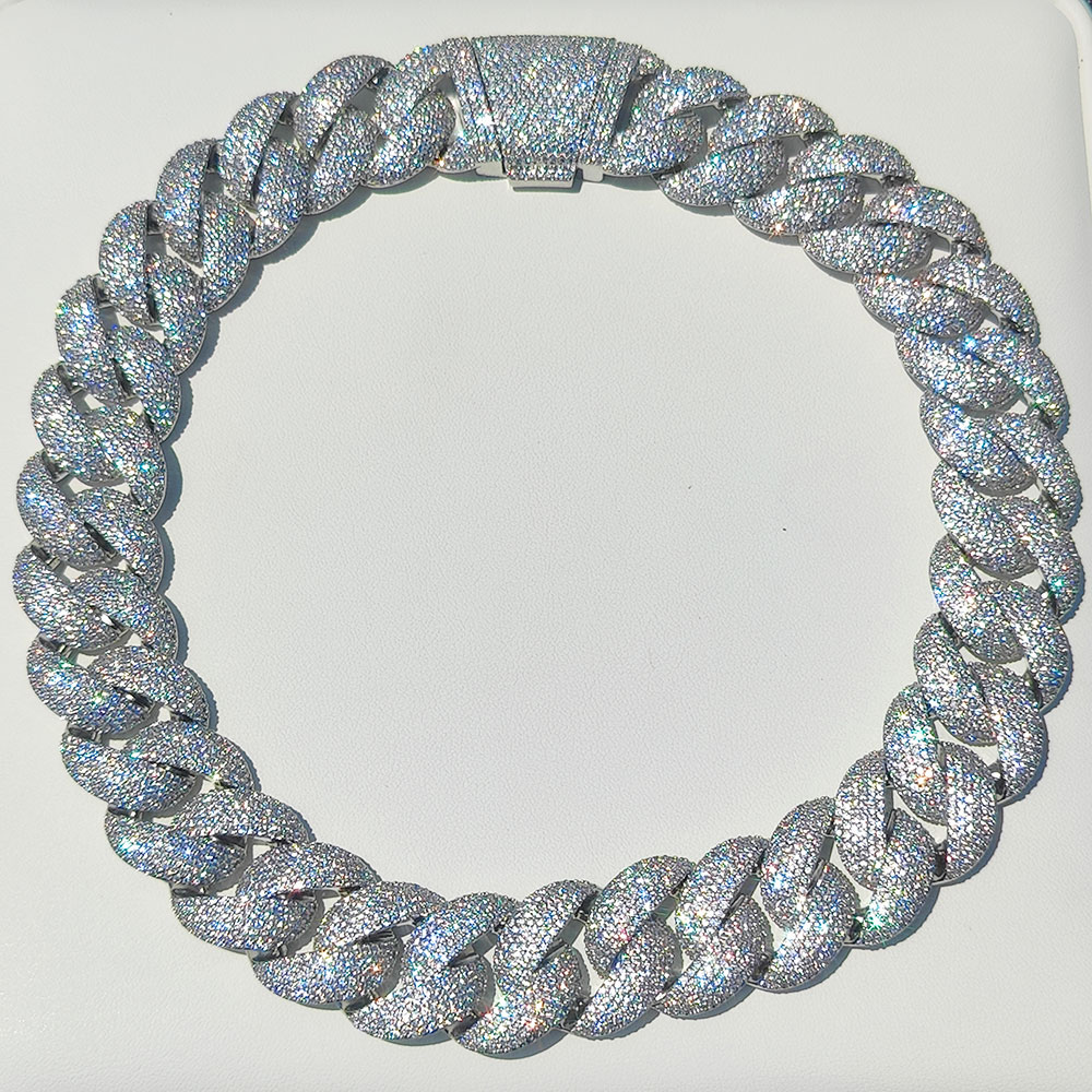 Luxe 24MM 6-rijige cluster 5A  - Cuban Link Chain 12Mm recensie en prijs