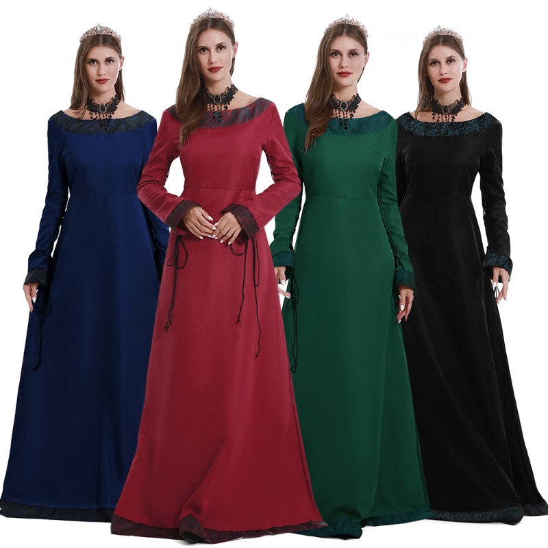Dames Middeleeuwse Lange Jurk  - Necklaces recensie en prijs