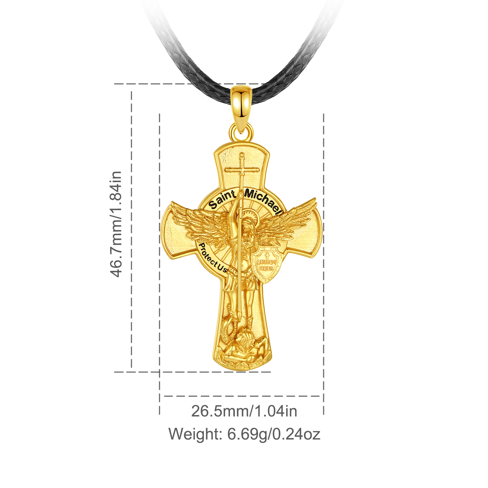 Eudora St. Michael Aartsengel  - 925 Sterling Silver Chain Necklace Men recensie en prijs