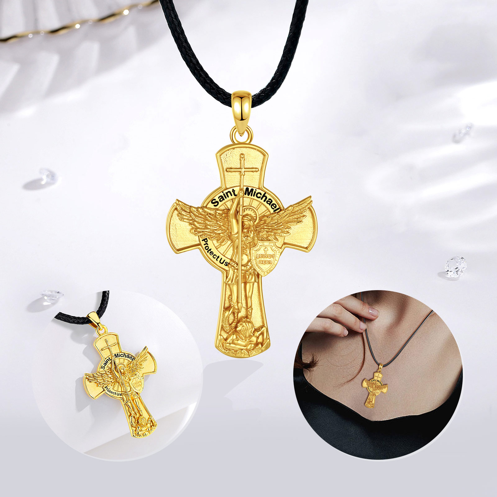 Eudora St. Michael Aartsengel  - 925 Sterling Silver Chain Necklace Men recensie en prijs