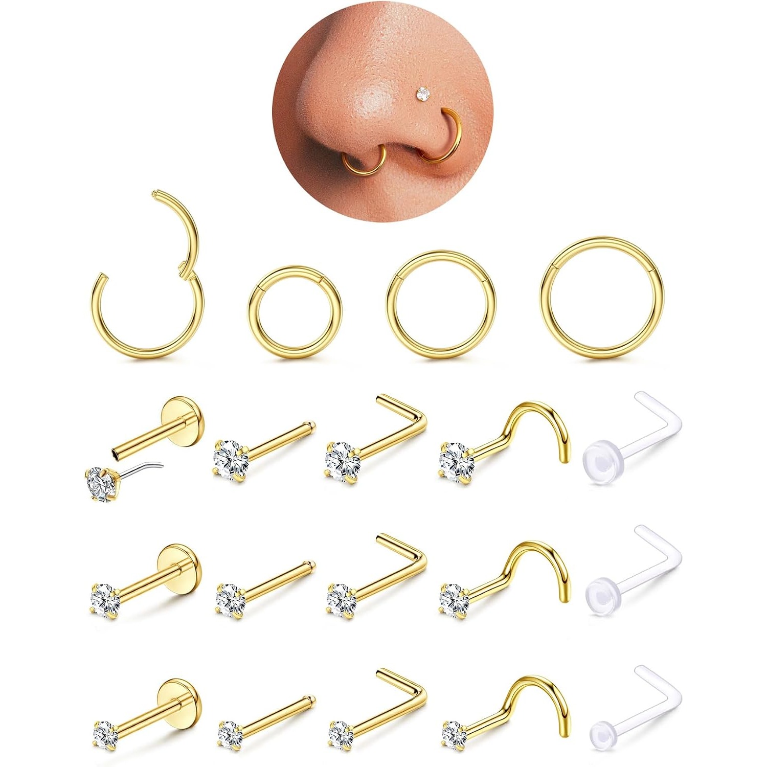 Drperfect 14K vergulde neusrin - Body Jewelry recensie en prijs
