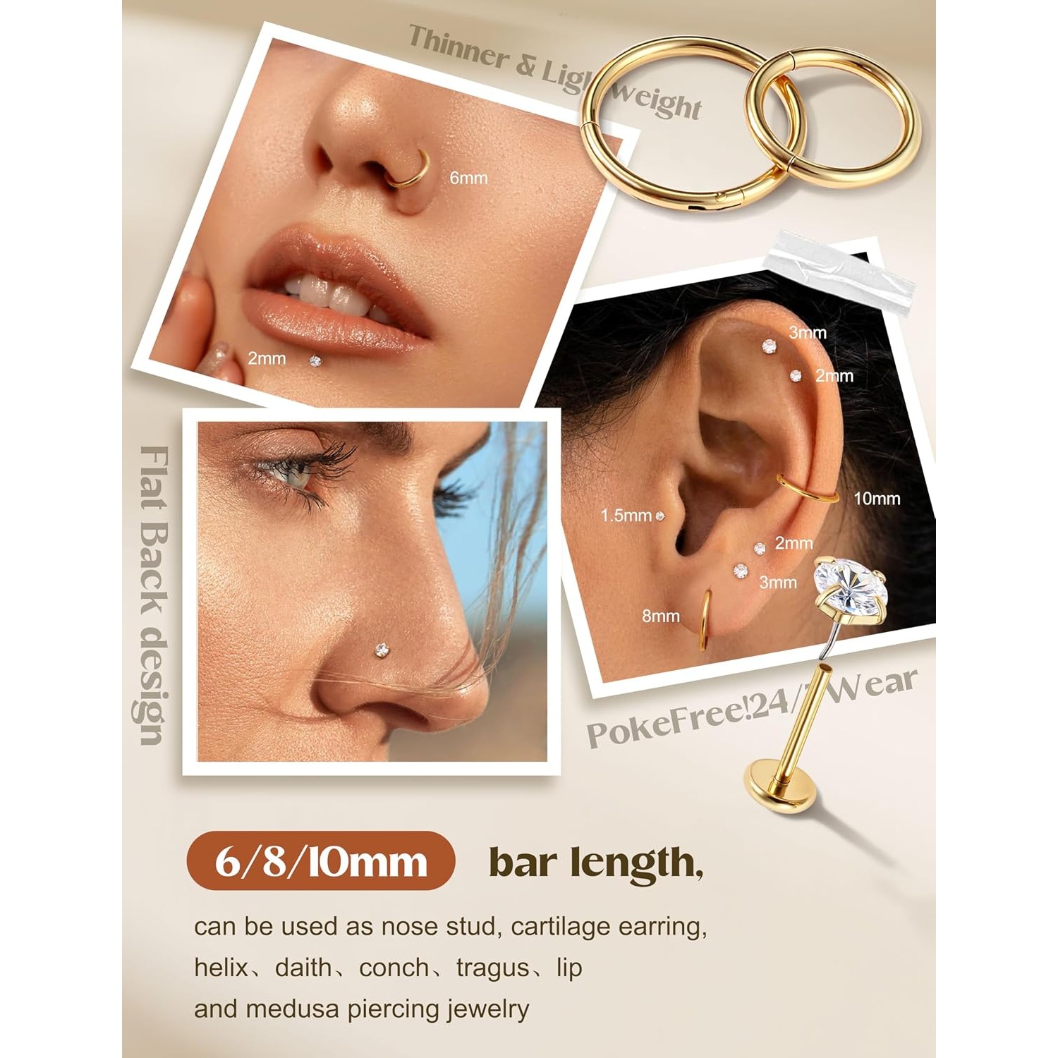 Drperfect 14K vergulde neusrin - Body Jewelry recensie en prijs