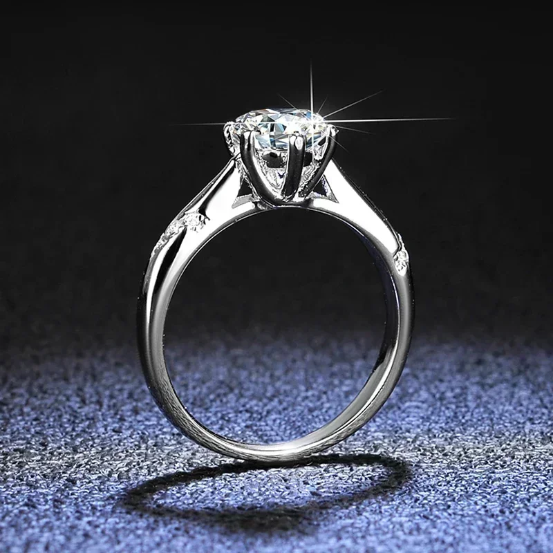 Eldorado Gold 100% Originele G - Moissanite Engagement Ring 1 Carat recensie en prijs