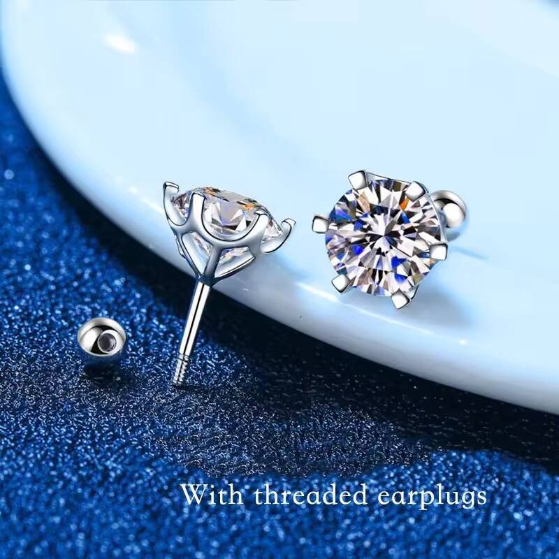 0.3-2CT Moissanite Oorbellen 9 - Body Jewelry recensie en prijs